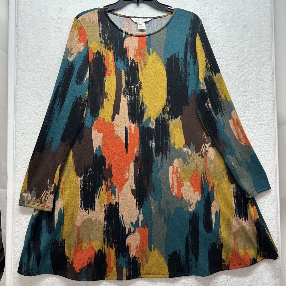 Apricot Womens Size 10 Printed Long Sleeve Blouse Top (T1)